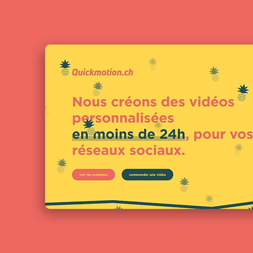 Quickmotion – Votre vidéo personnalisée, créée par des professionnels.